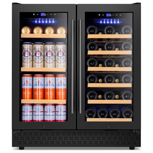Tylza 30 Inch Wine & Beverage Refrigerator Dual Zone