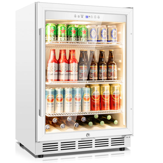 Tylza 24 Inch Beverage Refrigerator 190 Can Drink Cooler