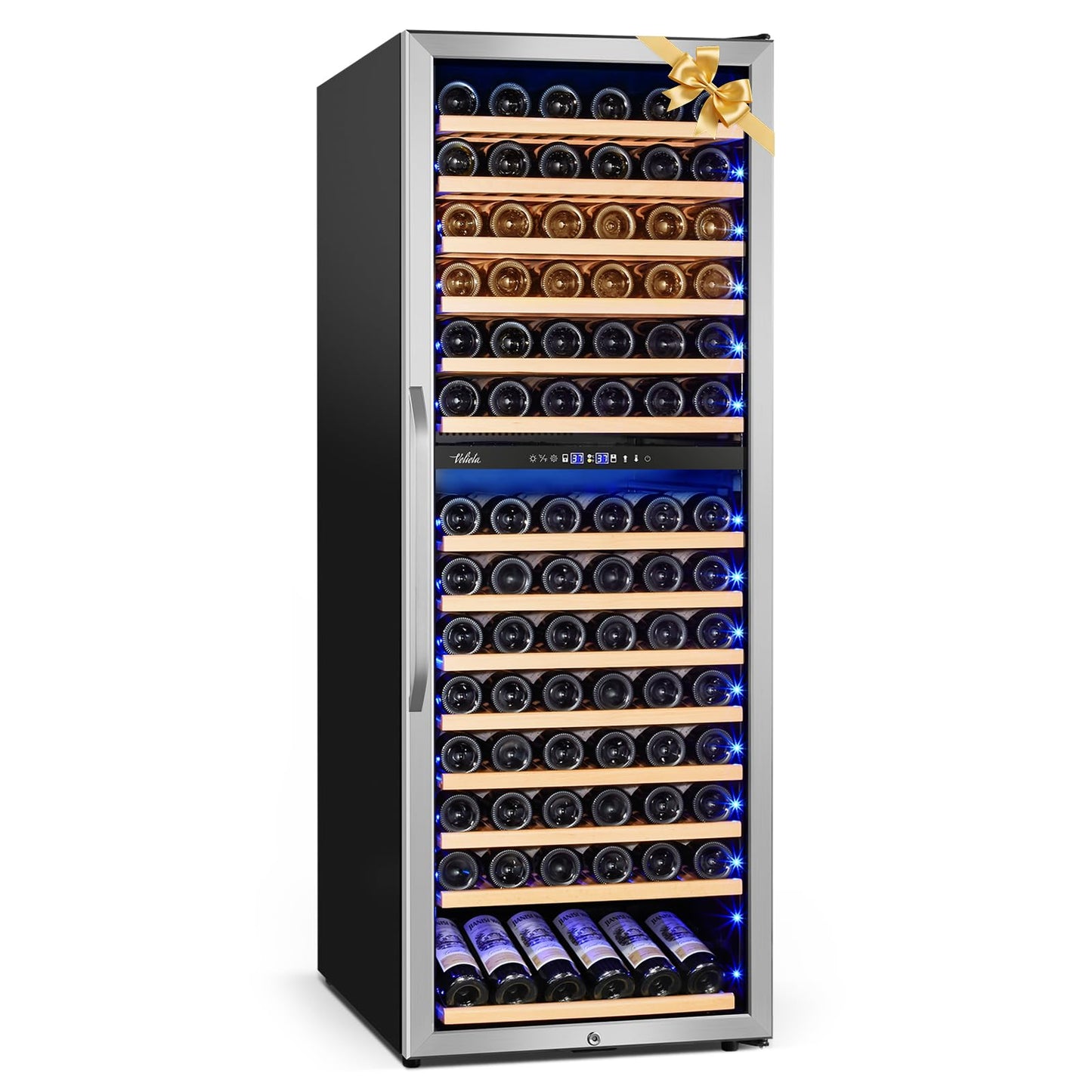 Velieta 24 Inch Dual Zone Wine Cooler Refrigerator